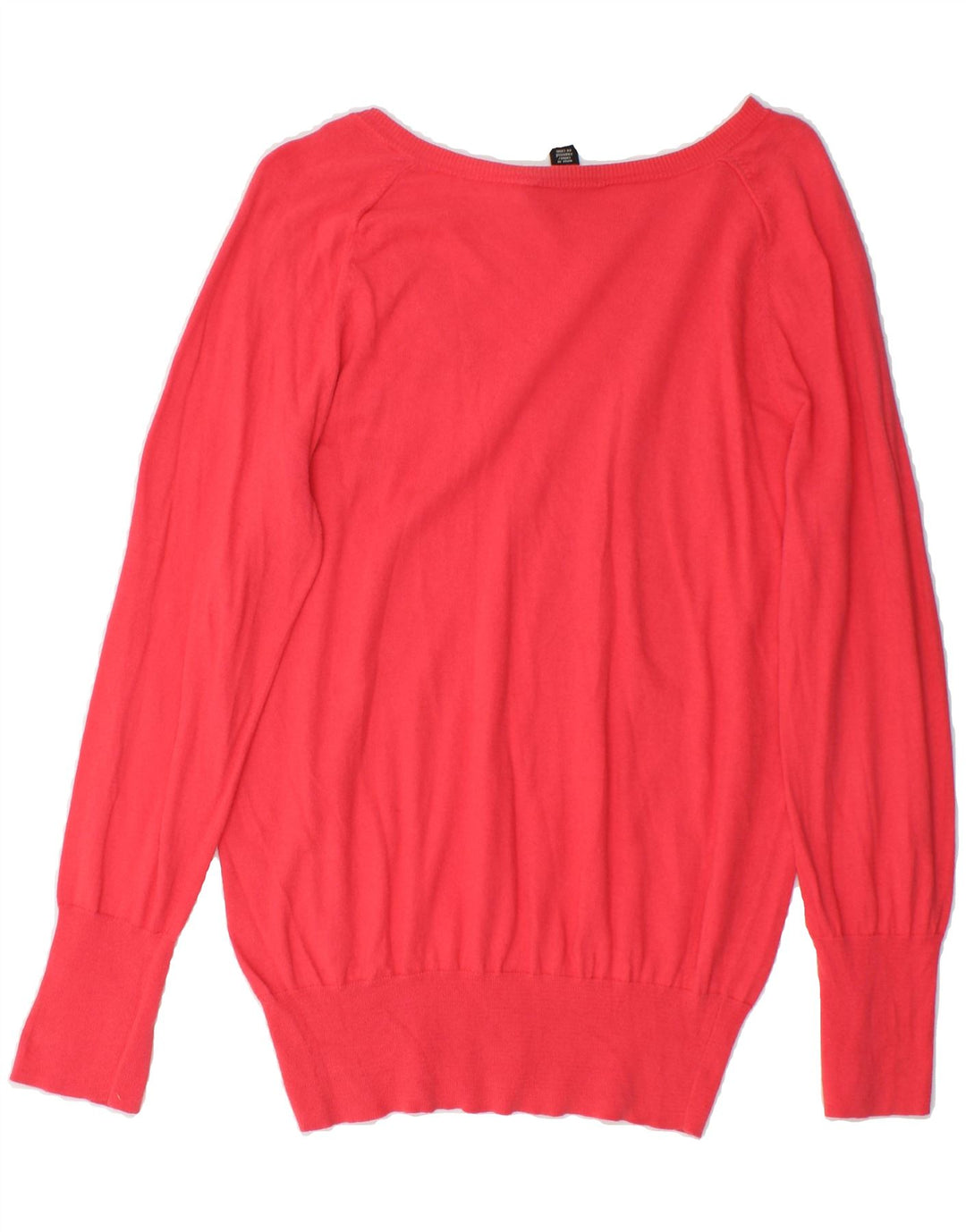 DKNY Womens V-Neck Jumper Sweater UK 14 Large Red Vintage Dkny and Second-Hand Dkny from Messina Hembry 