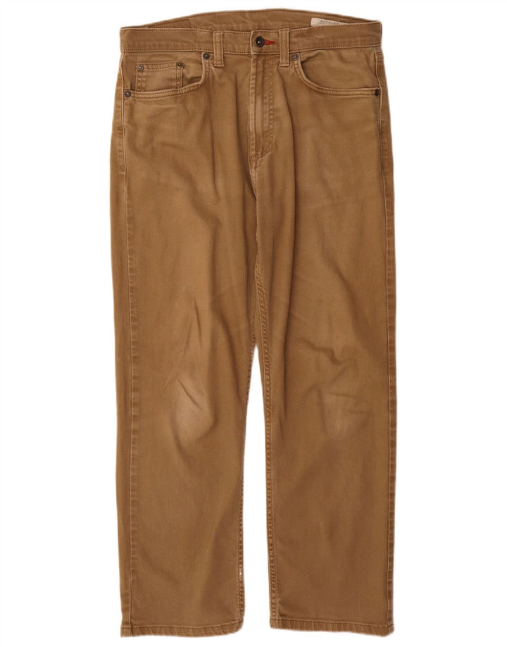 Marks & Spencer Jean droit régulier pour homme W32 L29 coton beige