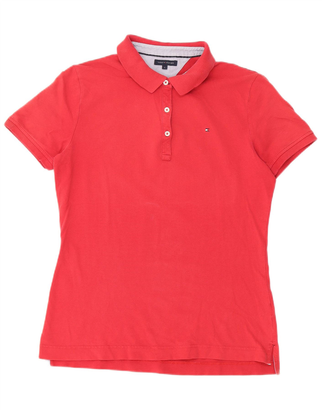 Tommy Hilfiger Polo Femme UK 14 Large Rouge