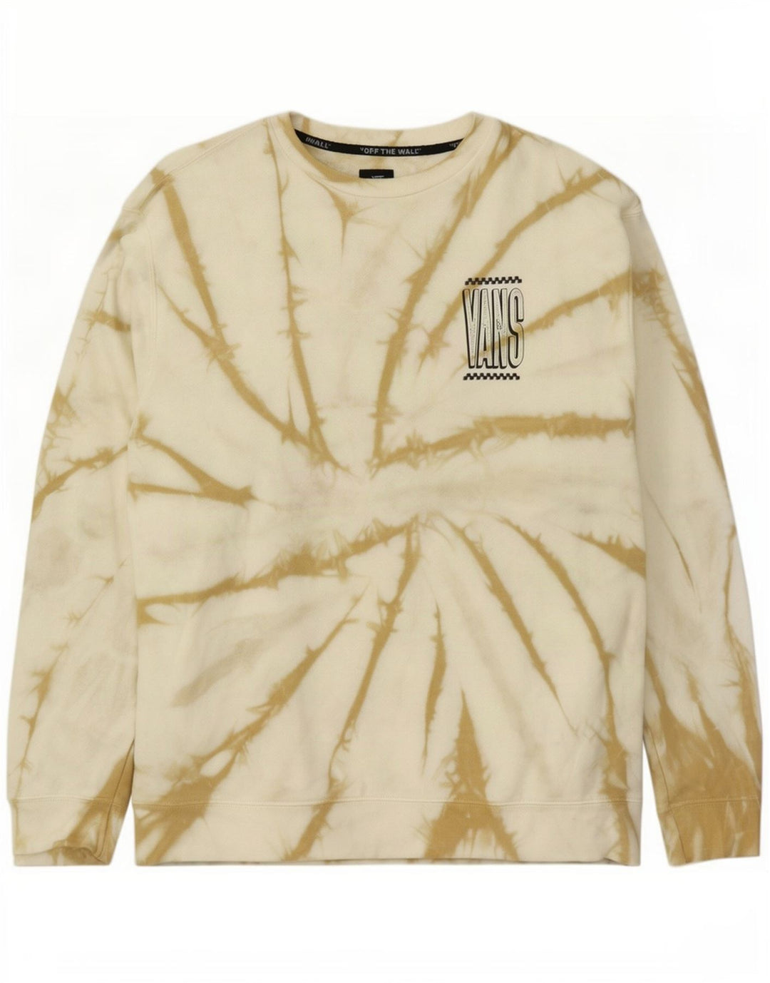 Vans Sweat-shirt graphique pour homme en coton blanc cassé Tie Dye