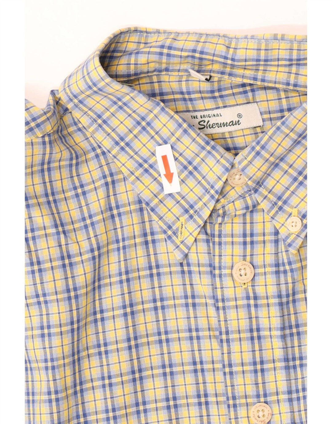 Ben Sherman Chemise homme grand carreaux bleus en coton