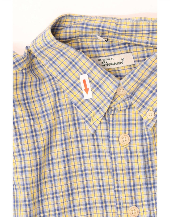 Ben Sherman Chemise homme grand carreaux bleus en coton