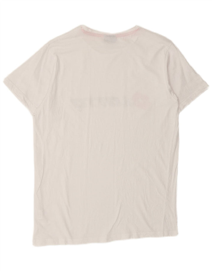 LOTTO T-Shirt Graphique Homme Blanc Moyen Coton