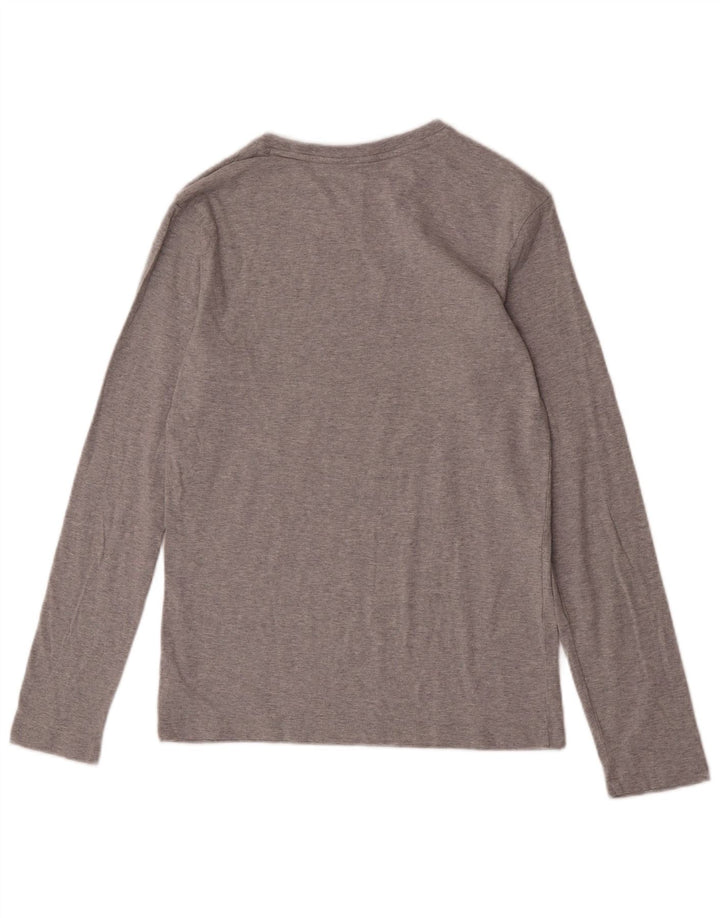 Calvin Klein Garçon Regular Graphic Top Manches Longues 14-15 ans Gris Coton