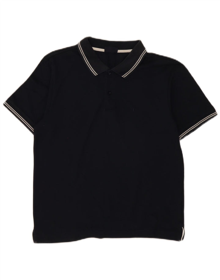 Champion Polo Homme Petit Coton Rayé Bleu Marine