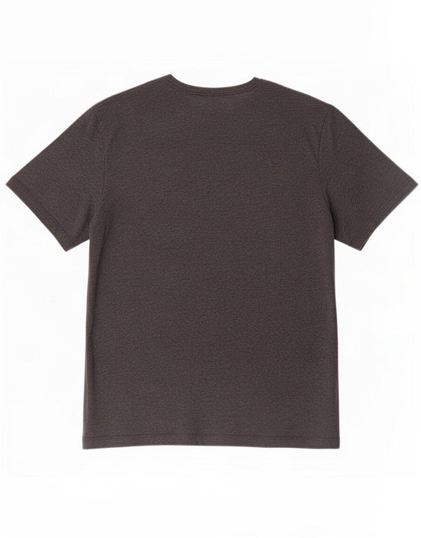 Hugo Boss T-shirt pour femme Top UK 14 Large Gris Coton