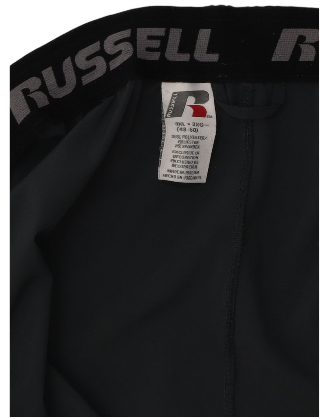 Russell Athletic Short de sport Dri-Power pour homme 3XL Gris Polyester