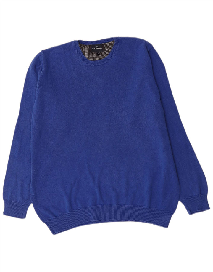 Marks & Spencer Pull à col rond Blue Harbour pour homme, grand bleu