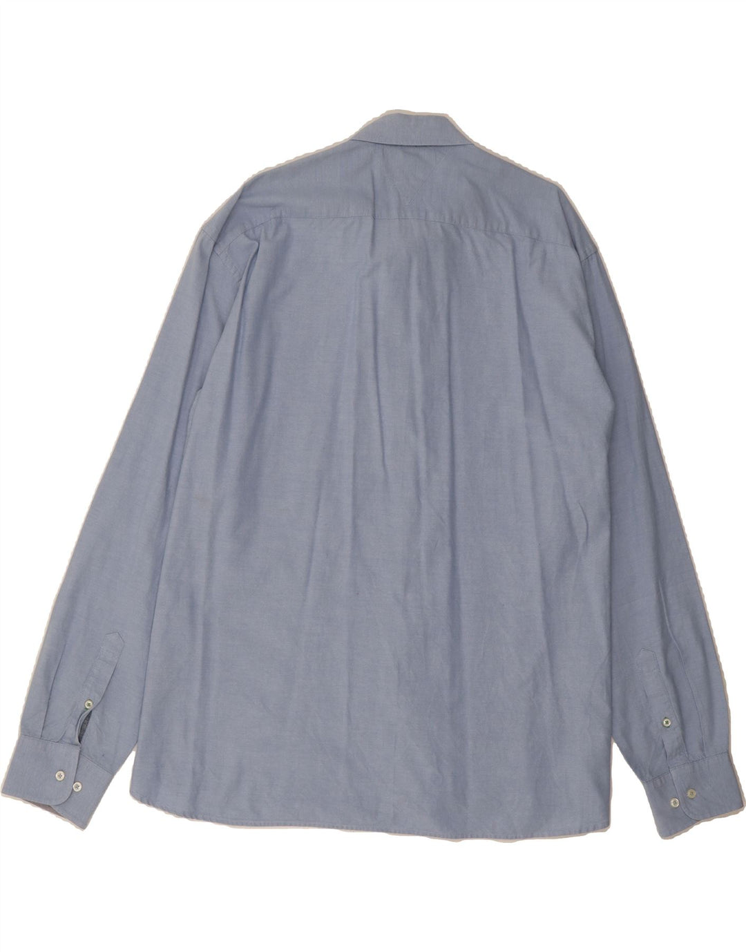 TOMMY HILFIGER Mens Custom Fit Shirt 2XL Blue Cotton Vintage Tommy Hilfiger and Second-Hand Tommy Hilfiger from Messina Hembry 