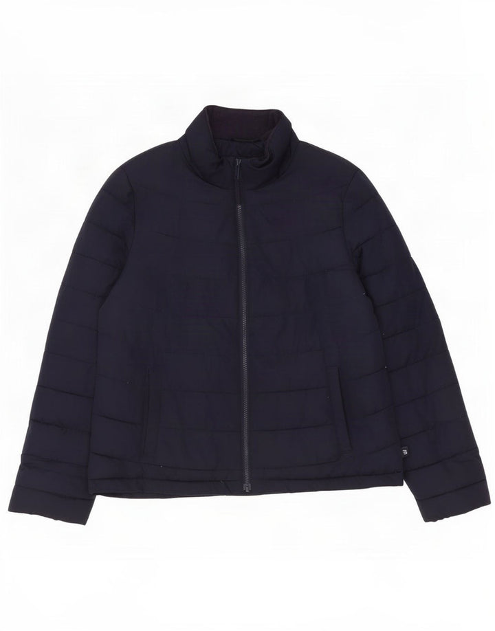 Gap Veste matelassée pour femme UK 14 Medium Bleu Marine Polyester