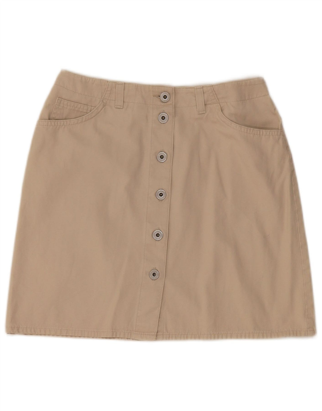 Marks & Spencer Mini jupe femme UK 12 Medium W28 coton beige