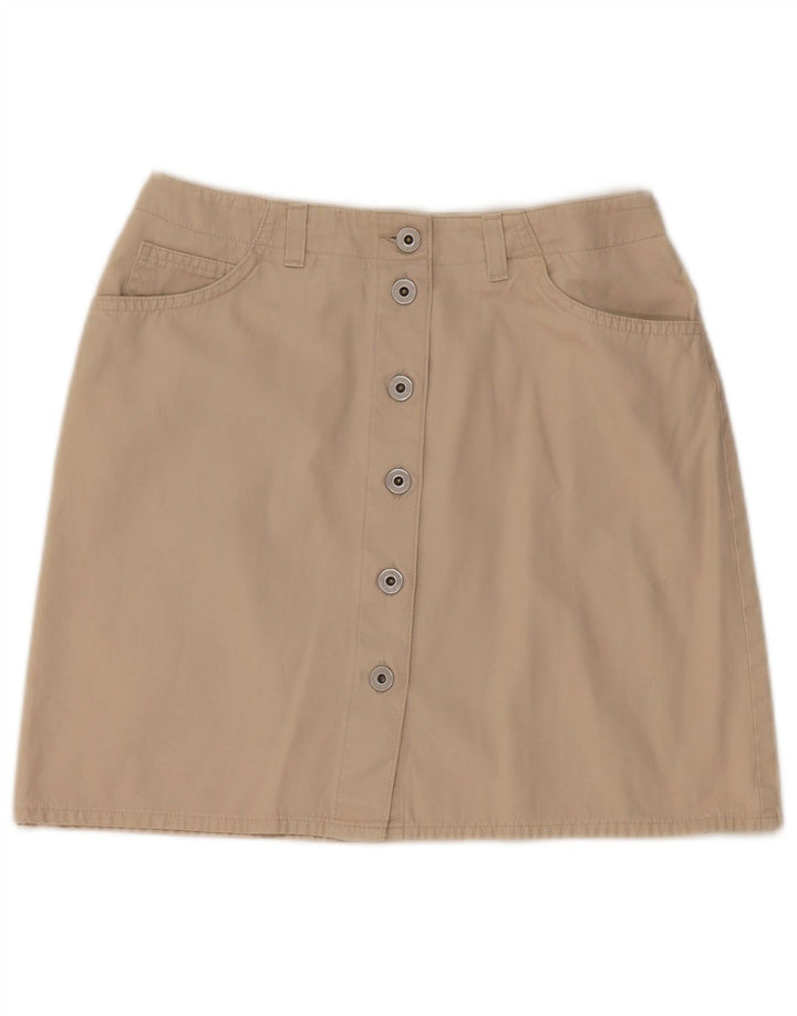 Marks & Spencer Mini jupe femme UK 12 Medium W28 coton beige