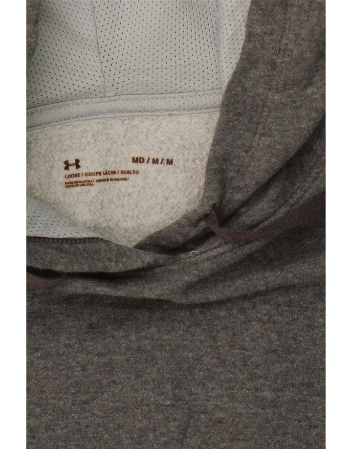 UNDER ARMOUR Mens Hoodie Jumper Medium Grey Vintage Under Armour and Second-Hand Under Armour from Messina Hembry 