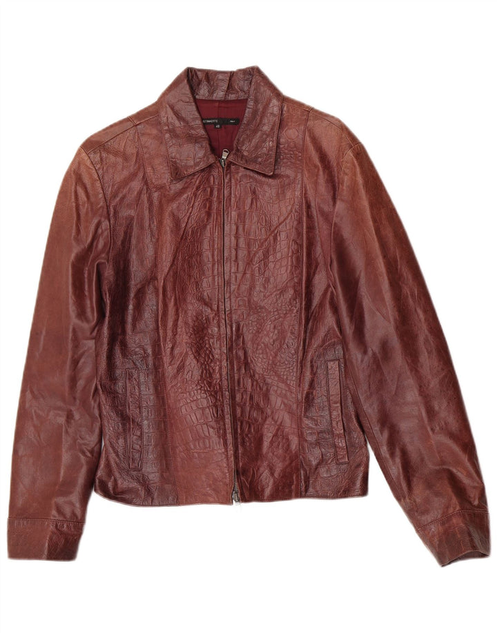 Cristinaeffe Veste En Cuir Femme IT 46 Grand Cuir Marron