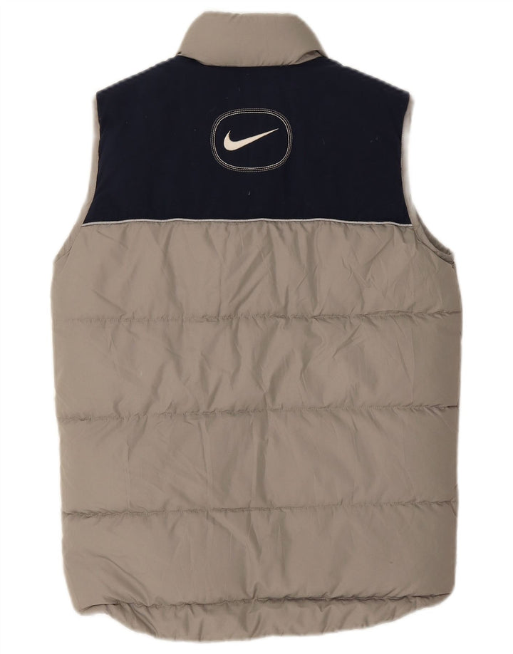 Nike Garçon Gilet Rembourré 10-11 ans Gris Moyen Colorblock Polyester