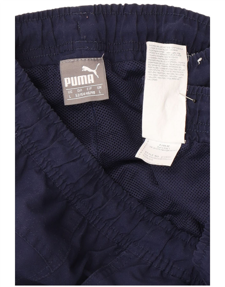 Puma Pantalon de Survêtement Homme Large Bleu Marine Nylon