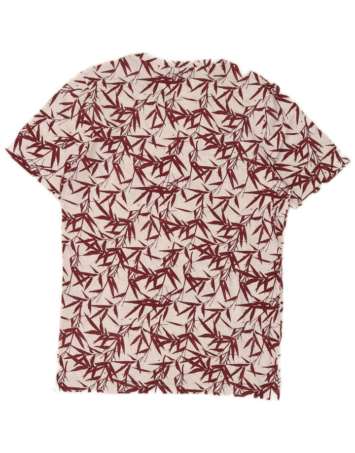 Jack & Jones T-Shirt Homme Blanc Moyen Coton Floral