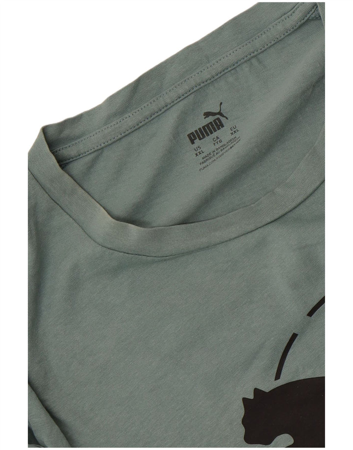 Puma T-shirt graphique pour homme 2XL Vert