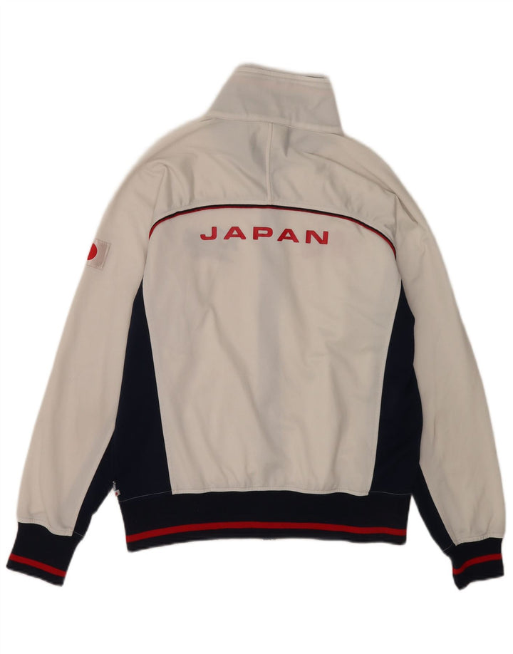 Asics Veste de Survêtement Graphic Homme Blanc Moyen Colorblock