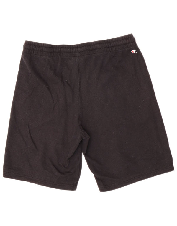 Champion Short de sport graphique pour garçon 15-16 ans 2XL Noir Coton