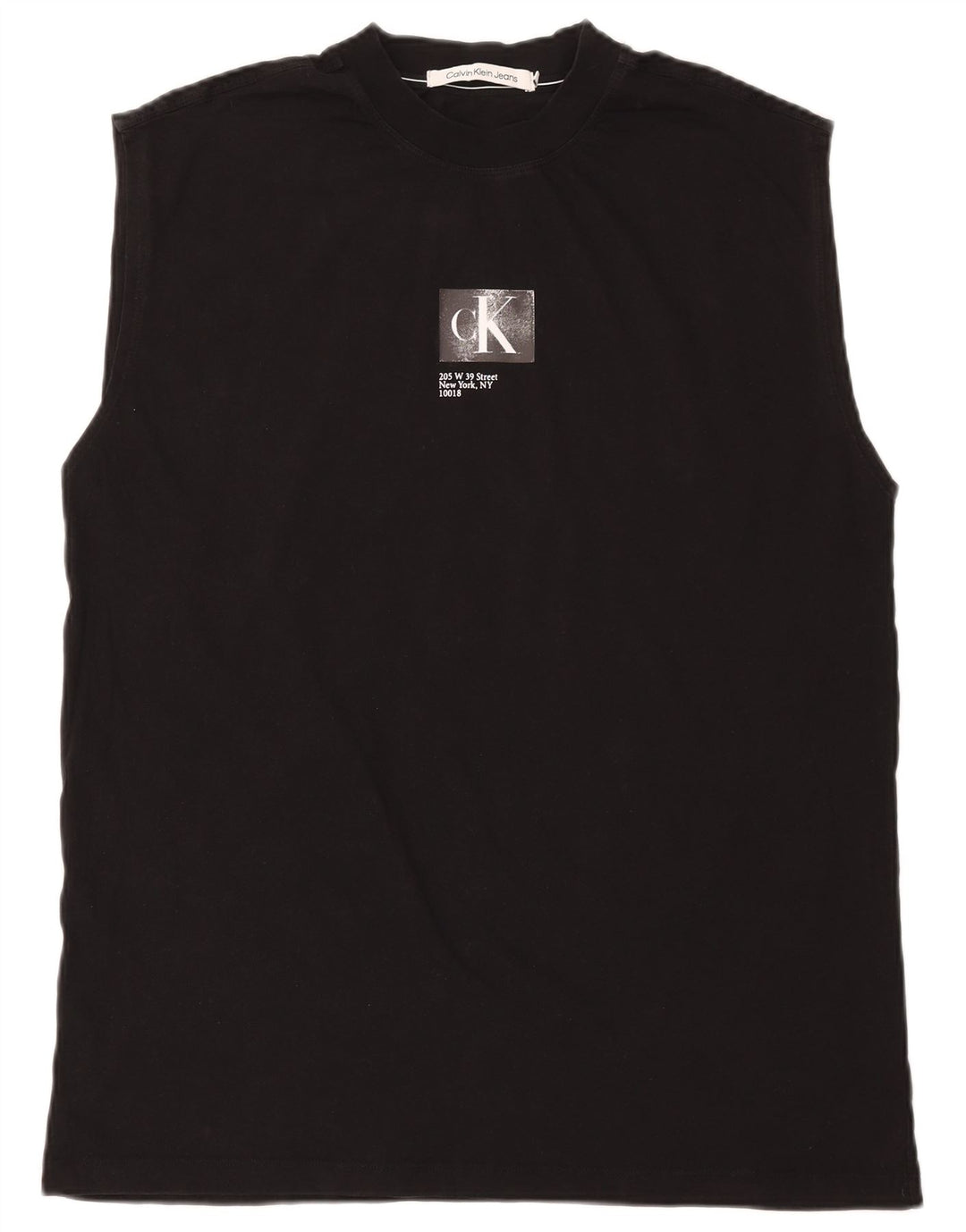 Calvin Klein Jeans Débardeur Graphique Homme Noir Moyen Coton