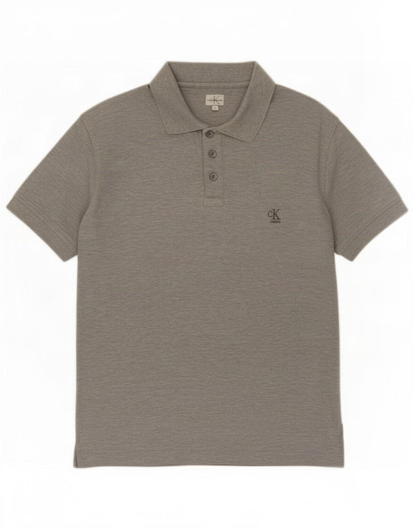 Calvin Klein Jeans Polo Homme Petit Gris Coton