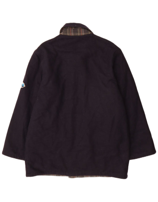 Manteau réversible pour homme North Pole UK 42 XL en laine bleu marine