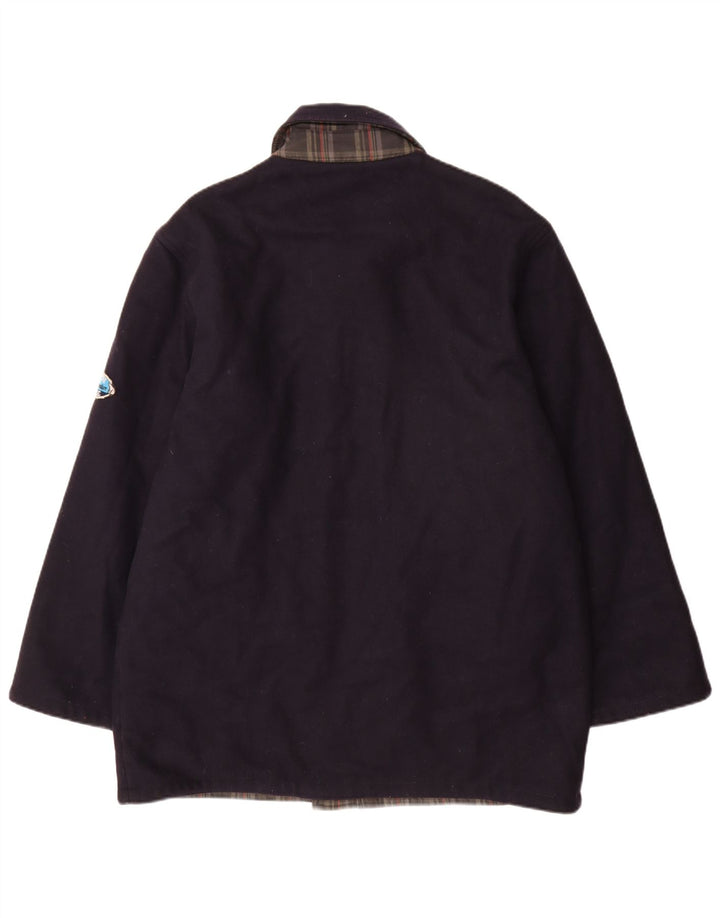 Manteau réversible pour homme North Pole UK 42 XL en laine bleu marine