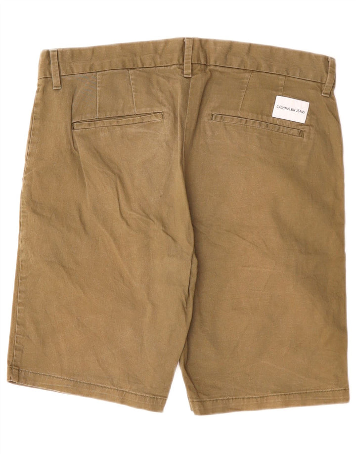 CALVIN KLEIN Short Chino Homme W31 Coton Beige Moyen