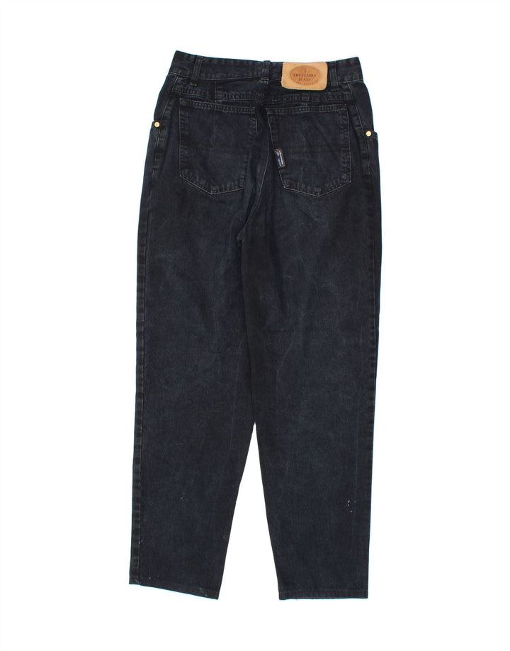 TRUSSARDI Womens Tapered Jeans W33 L29 Black Cotton Vintage Trussardi and Second-Hand Trussardi from Messina Hembry 