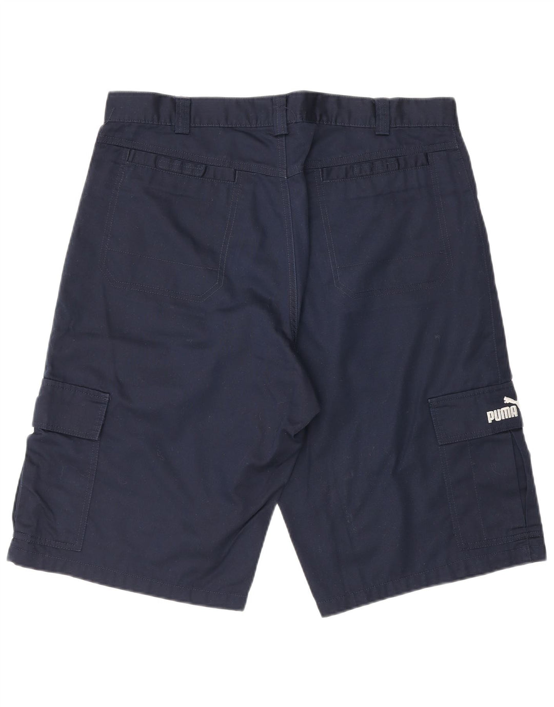 PUMA Short Cargo Homme Moyen W32 Bleu Marine Coton