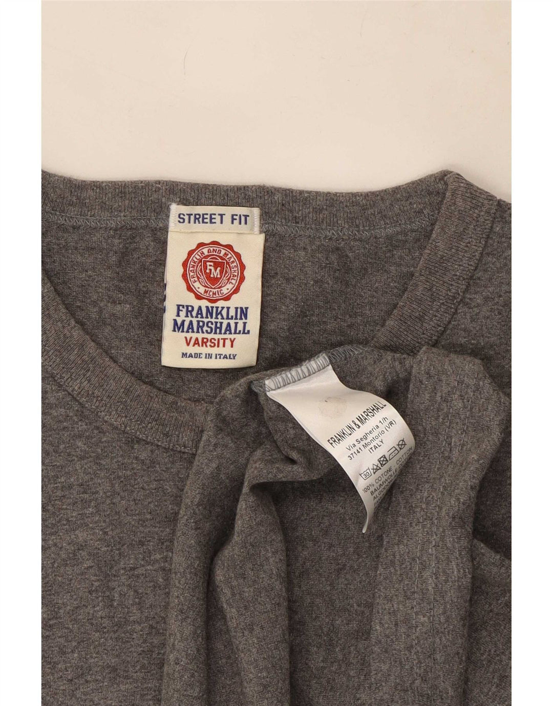 Franklin & Marshall T-Shirt Homme Gris Moyen Coton