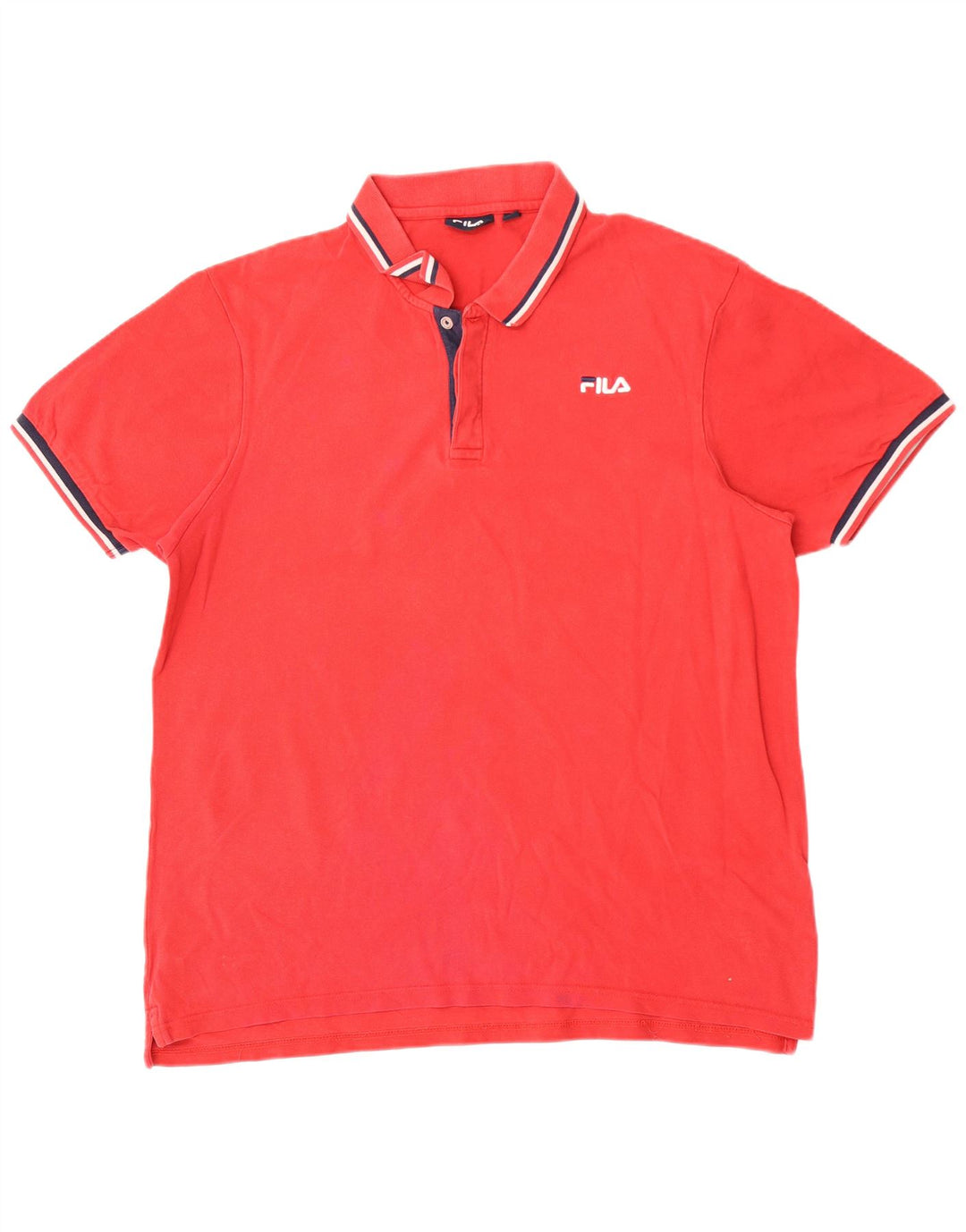 Fila Polo Homme 2XL Rouge Coton
