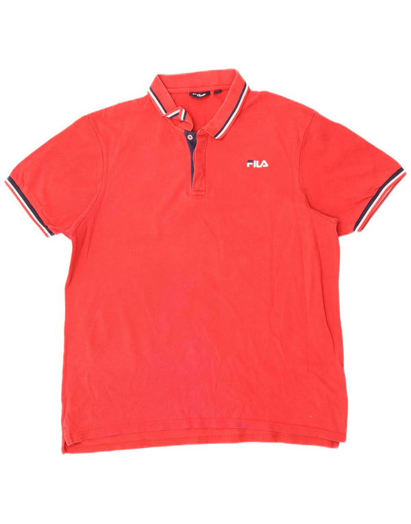 Fila Polo Homme 2XL Rouge Coton