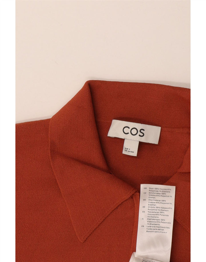 Cos Polo Homme Petit Orange Viscose