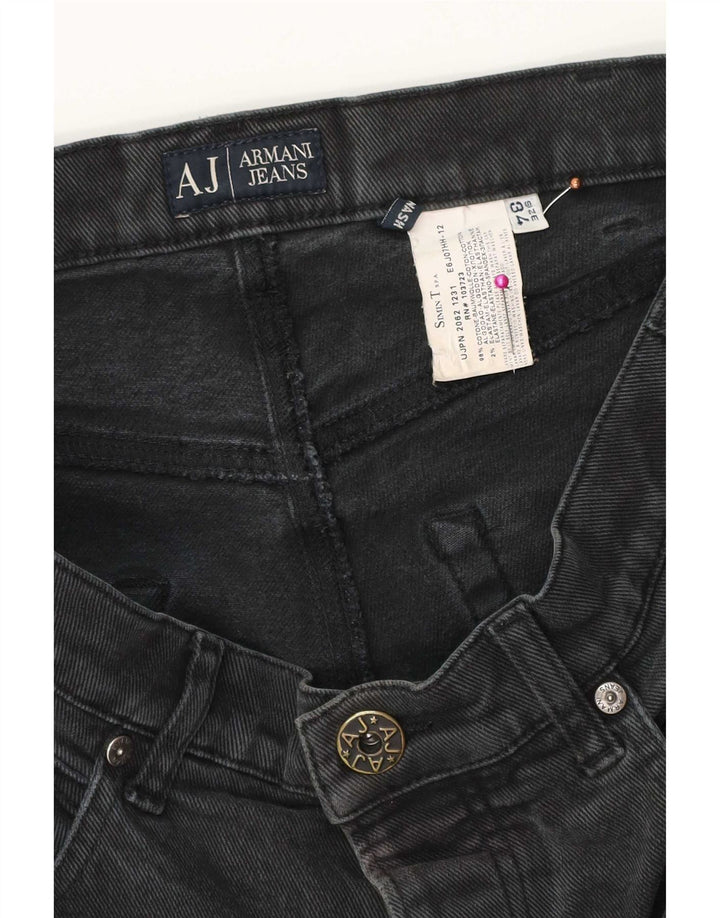 Armani Jeans Homme Droit W34 L32 Noir Coton