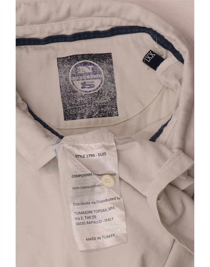 North Sails Polo graphique homme 2XL coton blanc