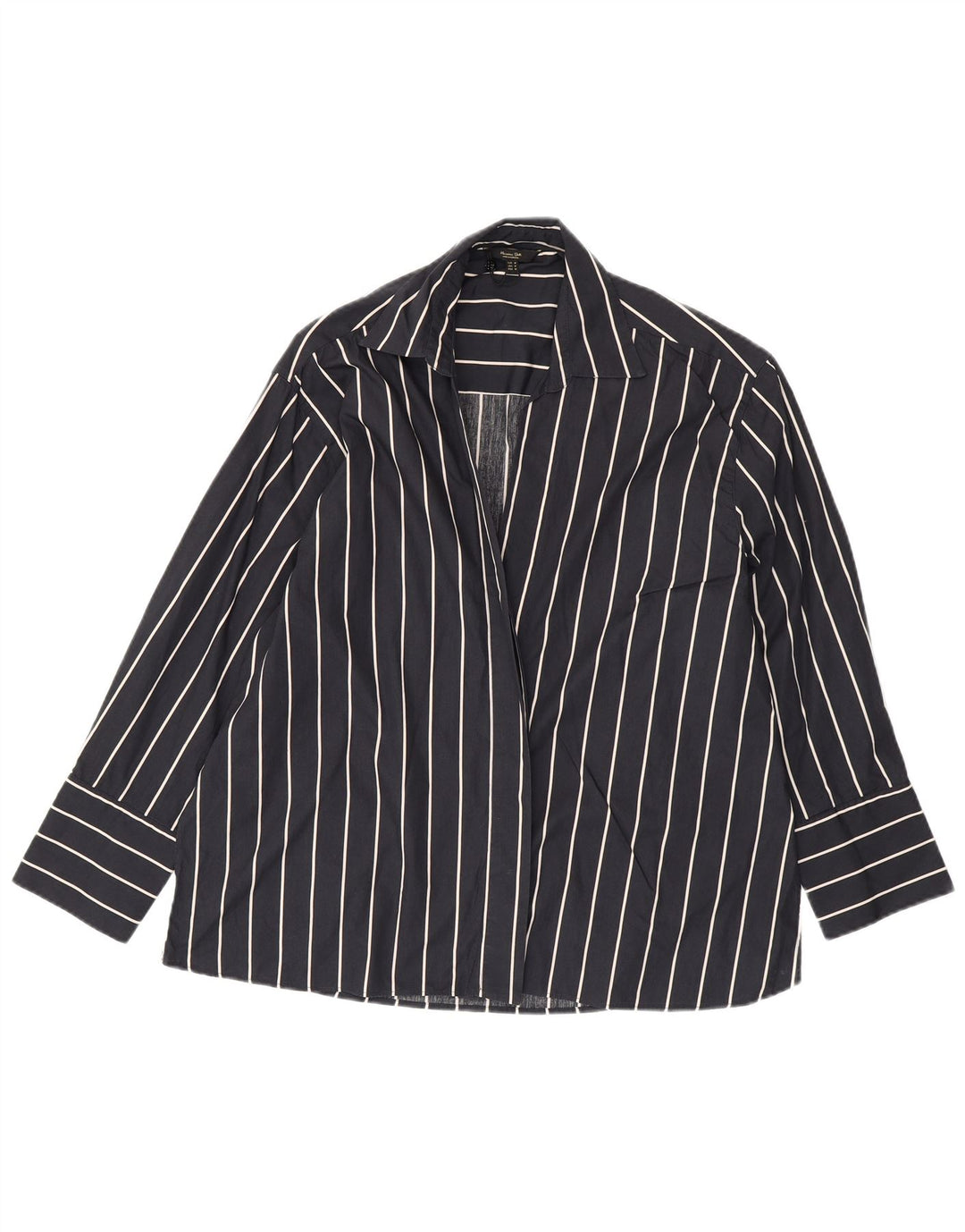 MASSIMO DUTTI Cardigan pour femme en coton rayé bleu marine moyen UK 14