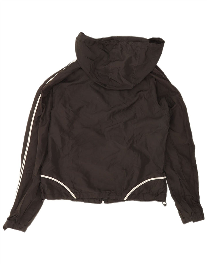 Champion Veste de Pluie à Capuche Fille 13-14 Ans Noir