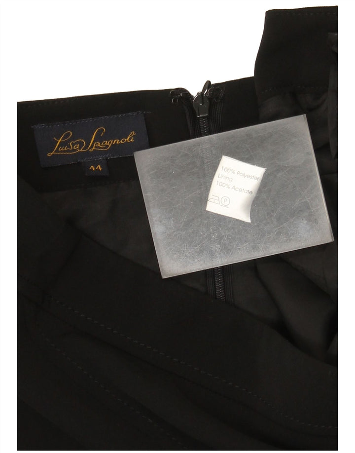 Luisa Spagnoli Jupe Trompette Femme IT 44 Medium W30 Noir Polyester