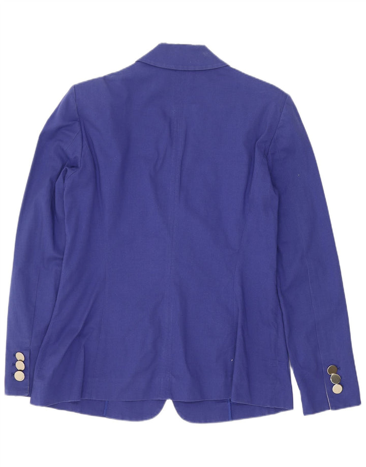 Luisa Spagnoli Veste blazer à 2 boutons pour femme IT 44 Bleu moyen