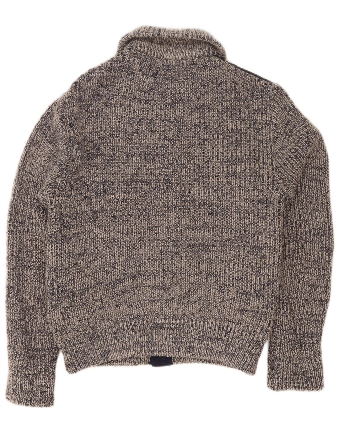Mark Astor Pull Cardigan Homme Petit Bleu Marine Moucheté Polyacrylique