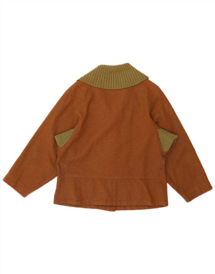 Veste Blazer Femme Vintage UK 16 Grand Marron