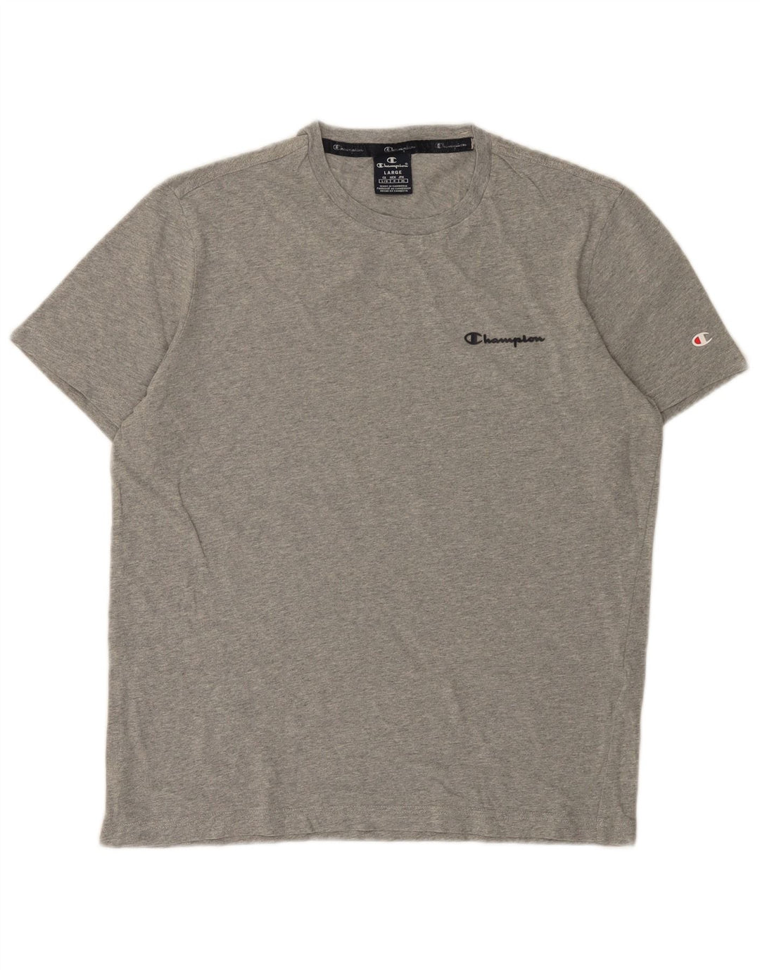 Champion T-Shirt Homme Haut Large Gris Moucheté