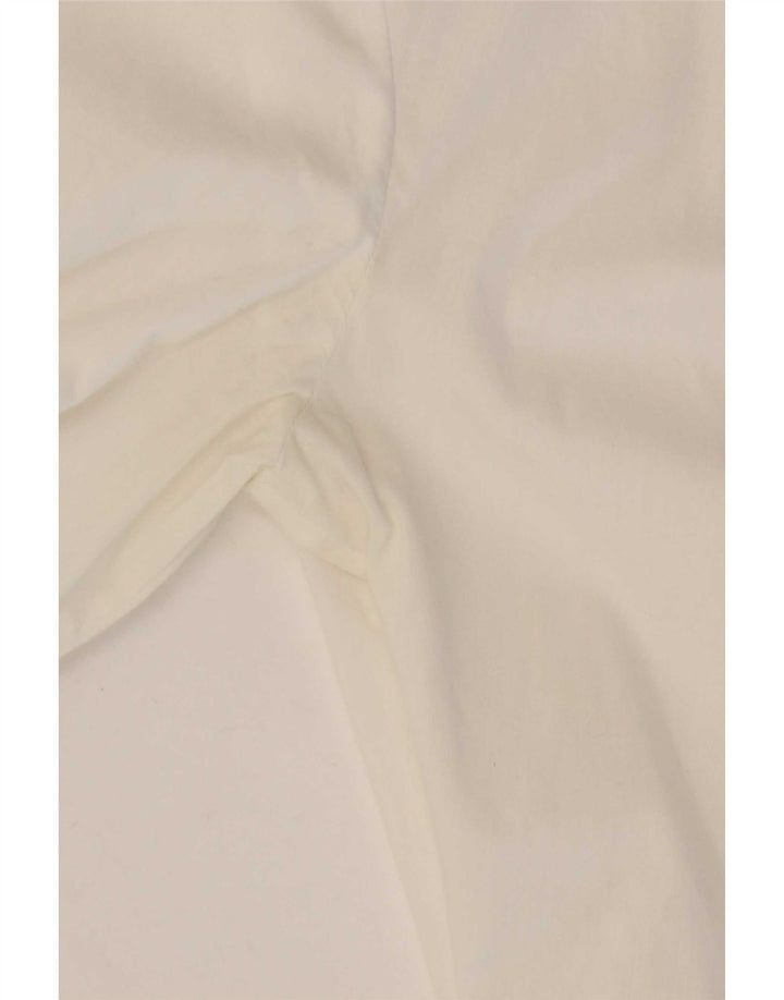 Max&Co. Chemisier chemise à volants sur le devant pour femme UK 14 coton blanc moyen