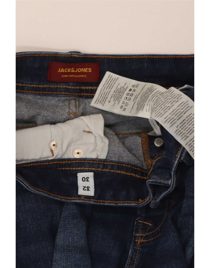 Jack & Jones Jean Slim GLENN W32 L30 Homme Bleu Coton