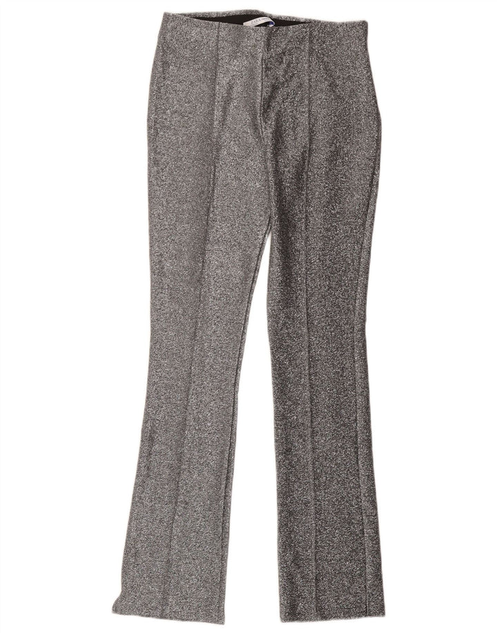 Zara Pantalon décontracté Trafaluc Bootcut pour femme Medium W28 L30 Argenté