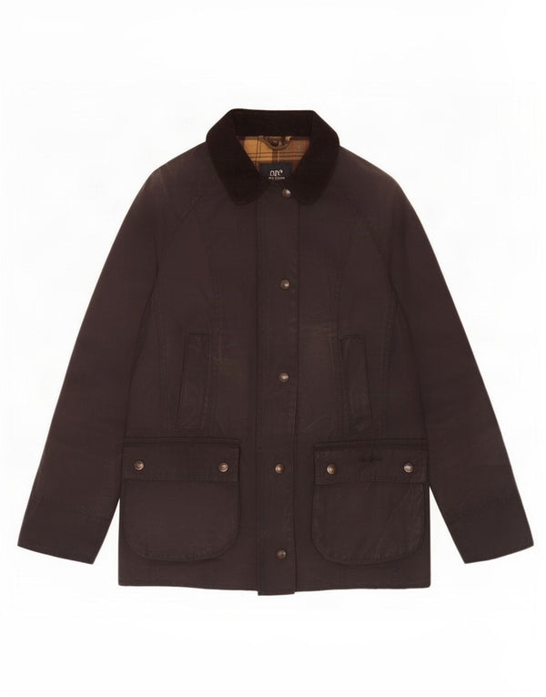 Barbour Veste en coton ciré pour femme UK 10 Small Marron