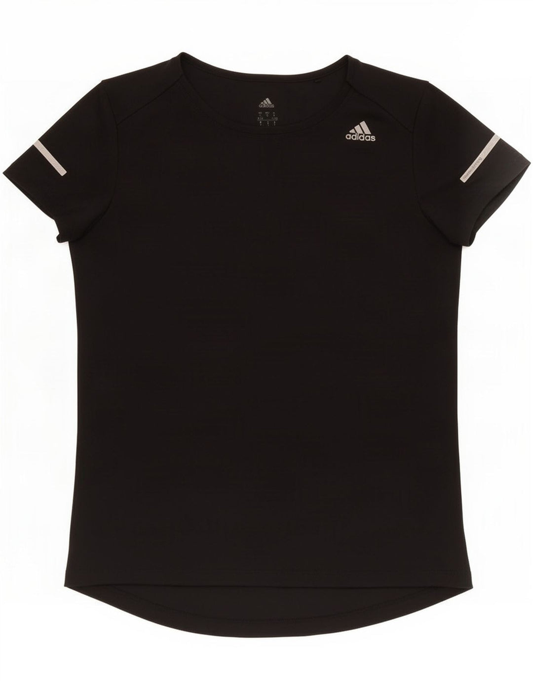 Adidas Climalite T-Shirt Top UK 8/10 Petit Noir Polyester