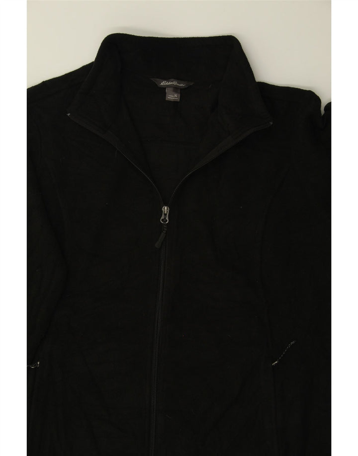 EDDIE BAUER Womens Fleece Jacket UK 18 XL Black Polyester Vintage Eddie Bauer and Second-Hand Eddie Bauer from Messina Hembry 